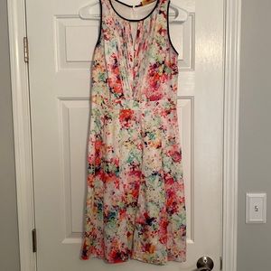 Catherine Malandrino watercolor swing style shift dress